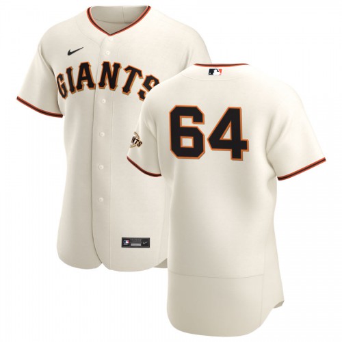 San Francisco San Francisco Giants #64 Shaun Anderson Men's Cream Home 2020 Authentic Player Jersey Men's