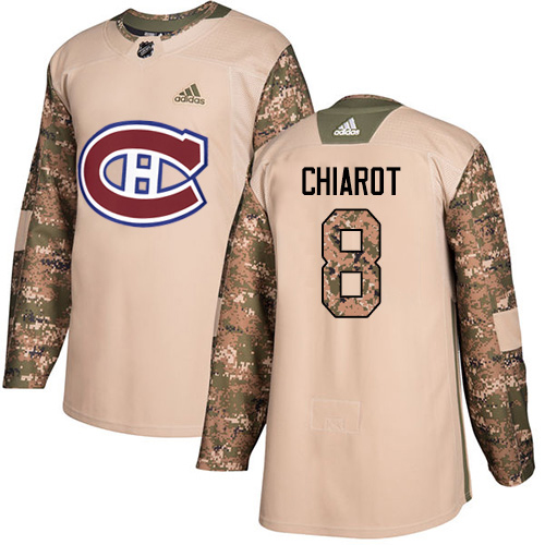 Adidas Montreal Canadiens #8 Ben Chiarot Camo Authentic 2017 Veterans Day Stitched Youth Jersey Youth