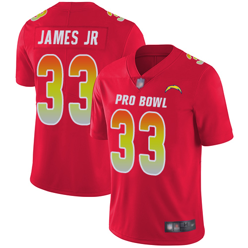 Chargers #33 Derwin James Jr Red Youth Stitched Limited AFC 2019 Pro Bowl Jersey