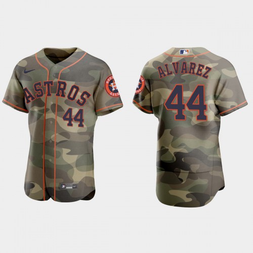 Houston Houston Astros #44 Yordan Alvarez Men's 2021 Armed Forces Day Authentic Jersey -Camo Men's