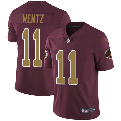 Washington Commanders #11 Carson Wentz Burgundy Red Alternate Men's Stitched Vapor Untouchable Limited Jersey Men's