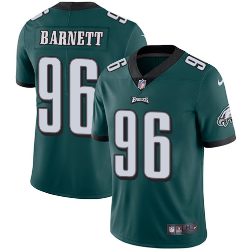 Philadelphia Eagles #96 Derek Barnett Midnight Green Team Color Men's Stitched Vapor Untouchable Limited Jersey Men's