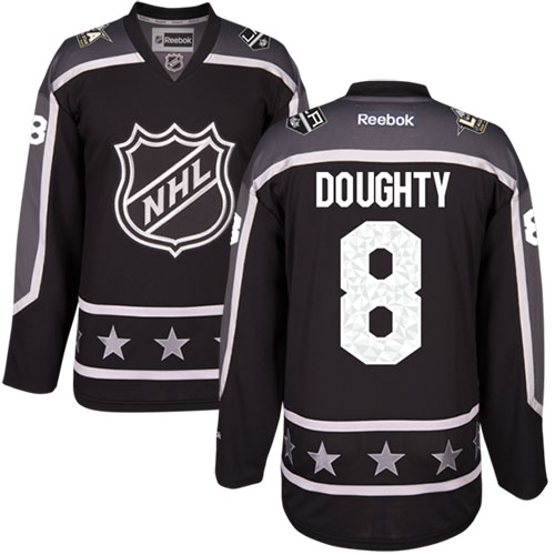 Los Angeles Kings #8 Drew Doughty Black 2017 All-Star Pacific Division Stitched Jersey Men's