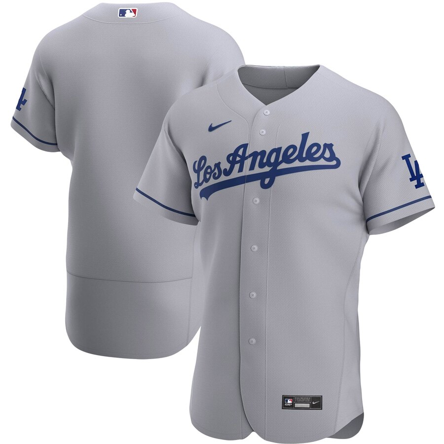 Los Angeles Dodgers Men's Gray Road 2020 Authentic Official Team Jersey