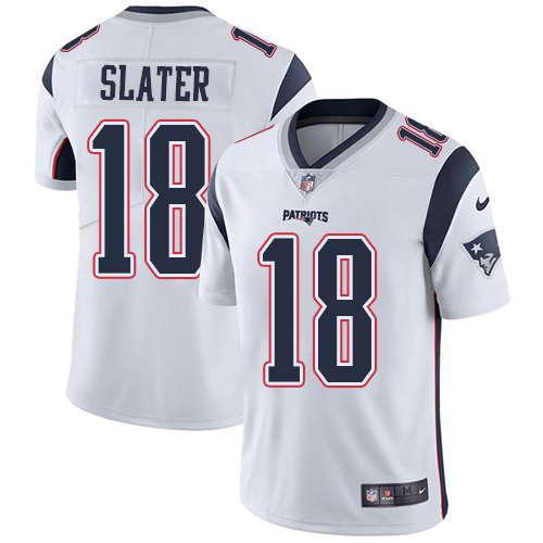 Patriots #18 Matt Slater White Youth Stitched Vapor Untouchable Limited Jersey