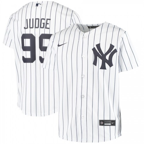 New York New York Yankees #99 Aaron Judge Youth Home 2020 Player Jersey White Youth