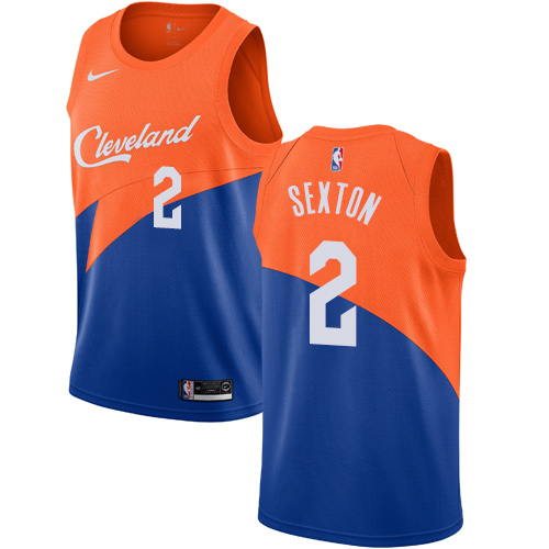Cleveland Cavaliers #2 Collin Sexton Blue Swingman City Edition 2018/19 Jersey Mens