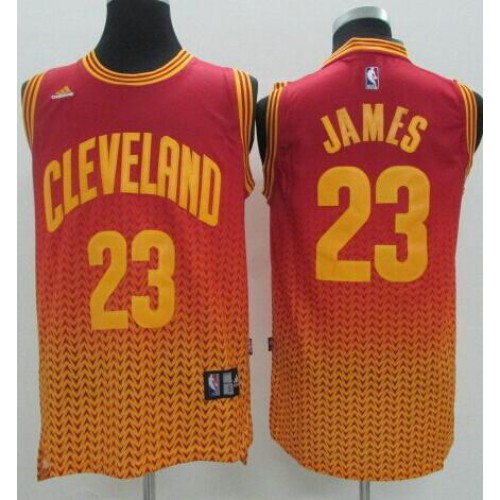Cleveland Cavaliers #23 LeBron James Red Resonate Fashion Stitched Jersey Mens