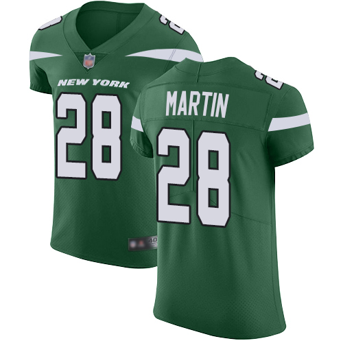 Jets #28 Curtis Martin Green Team Color Men's Stitched Vapor Untouchable Elite Jersey