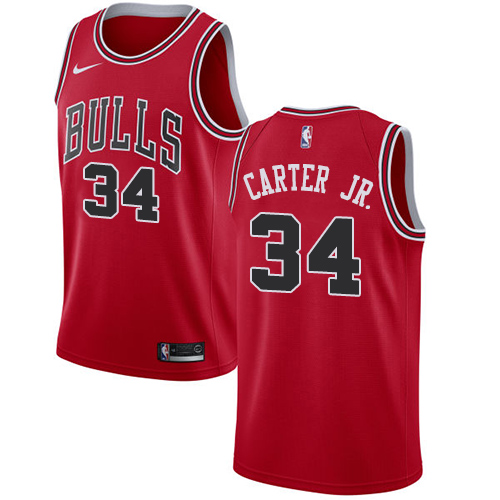 Chicago Bulls #34 Wendell Carter Jr. Red Youth Swingman Icon Edition Jersey Youth