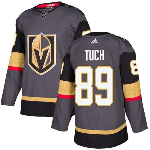 Adidas Golden Vegas Golden Knights #89 Alex Tuch Grey Home Authentic Stitched Youth Jersey Youth