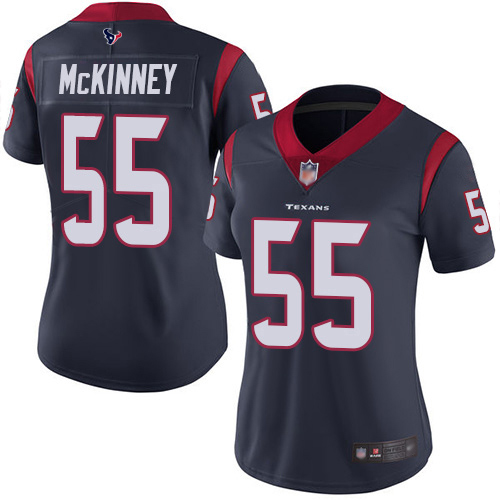 Houston Texans #55 Benardrick McKinney Navy Blue Team Color Women's Stitched Vapor Untouchable Limited Jersey Womens
