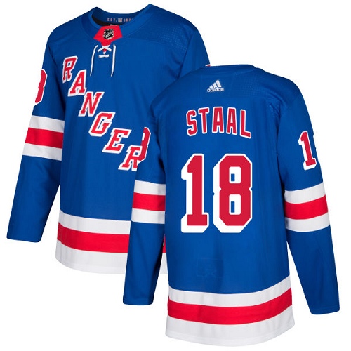 Adidas New York Rangers #18 Marc Staal Royal Blue Home Authentic Stitched Jersey Men's