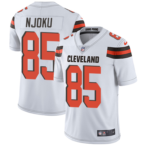 Browns #85 David Njoku White Youth Stitched Vapor Untouchable Limited Jersey