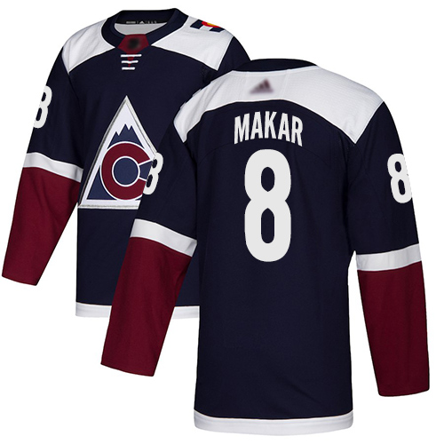 Adidas Colorado Avalanche #8 Cale Makar Navy Alternate Authentic Stitched Jersey Men's