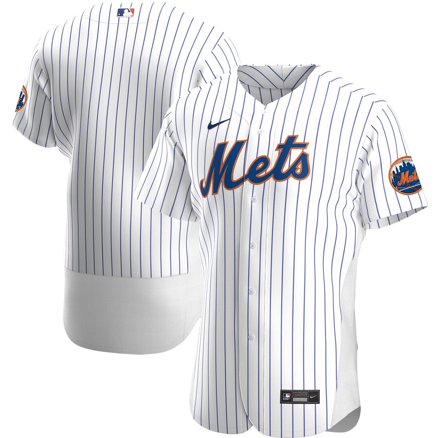 New York Mets Men's White Home 2020 Authentic Official Team Jersey