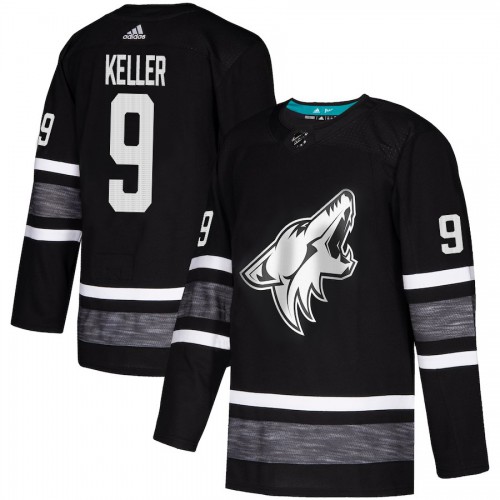 Adidas Arizona Coyotes #9 Clayton Keller Black Authentic 2019 All-Star Stitched Jersey Men's