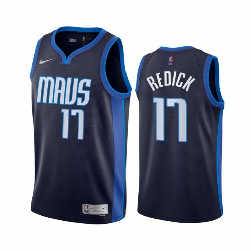 Dallas Dallas Mavericks #17 JJ Redick Navy Swingman 2020-21 Earned Edition Jersey Mens