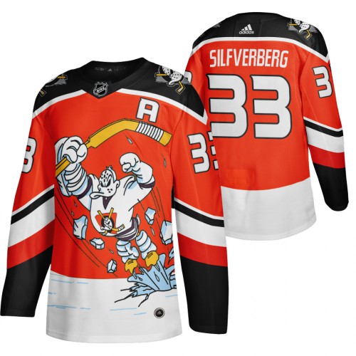 Anaheim Anaheim Ducks #33 Jakob Silfverberg Red Men's Adidas 2020-21 Reverse Retro Alternate Jersey Men's