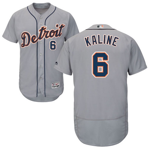 Detroit Tigers #6 Al Kaline Grey Flexbase Authentic Collection Stitched Jersey Men's