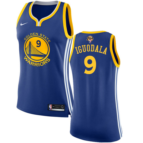 Golden State Warriors #9 Andre Iguodala Blue Womens 2022 Finals Swingman Icon Edition Jersey Womens