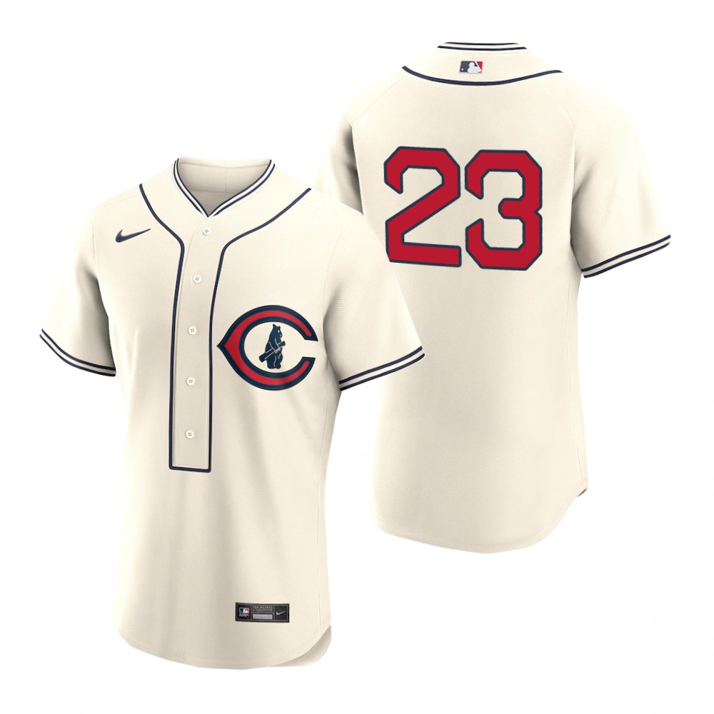 Chicago Cubs #23 Ryne Sandberg Men's 2022 Field Of Dreams Authentic Jersey - Cream