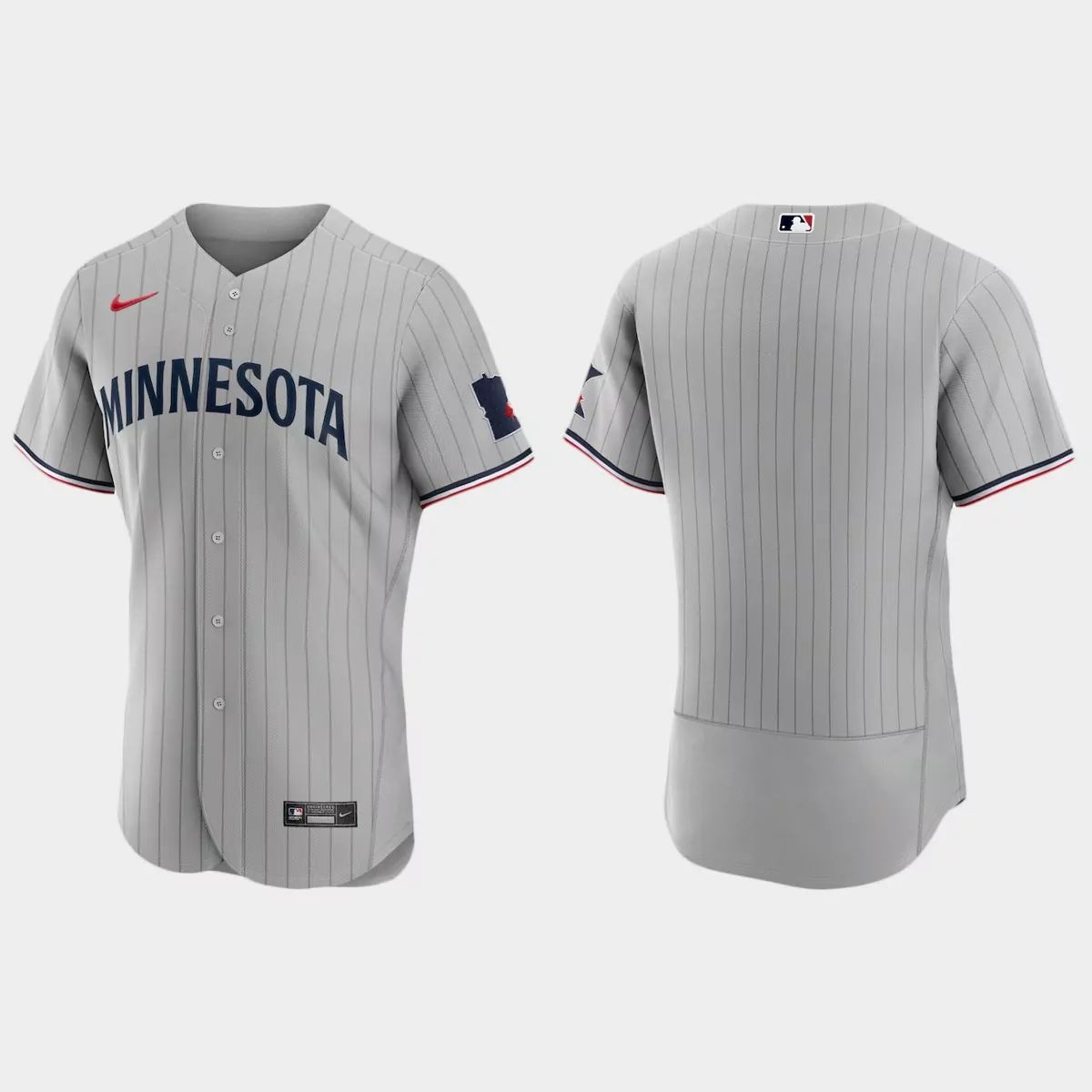 Minnesota Twins Blank Men's 2023 Authentic Jersey - Gray