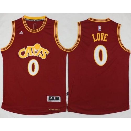 Cleveland Cavaliers #0 Kevin Love Red CAVS Stitched Jersey Mens