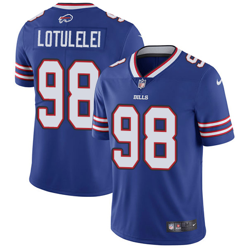 Buffalo Bills #98 Star Lotulelei Royal Blue Team Color Men's Stitched Vapor Untouchable Limited Jersey Men's