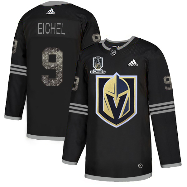 Adidas Golden Knights #9 Jack Eichel Black Youth 2023 Stanley Cup Champions Authentic Team Logo Fashion Stitched Jersey