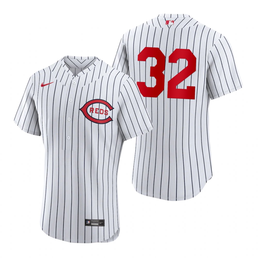 Cincinnati Reds #32 Max Schrock Men's 2022 Field Of Dreams Authentic Jersey - White