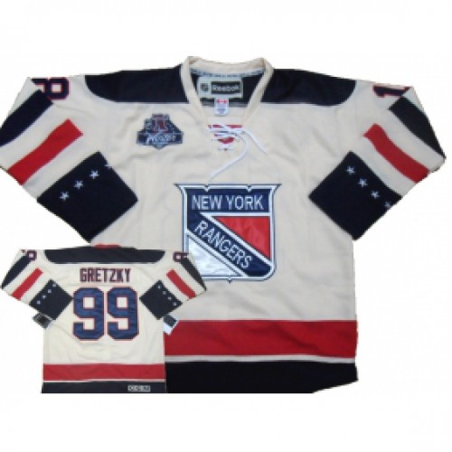 New York Rangers #99 Wayne Gretzky White Stitched CCM 2012 Winter Classic Jersey Men's