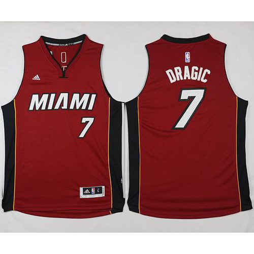 Miami Heat #7 Goran Dragic Red Stitched Jersey Mens