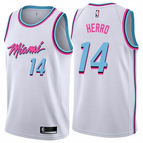 Miami Heat #14 Tyler Herro White Womens Swingman City Edition Jersey Womens