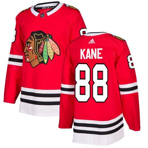 Adidas Chicago Blackhawks #88 Patrick Kane Red Home Authentic Stitched Youth Jersey Youth