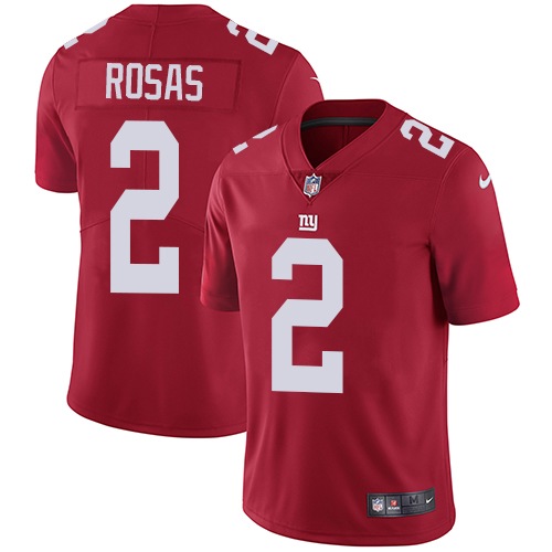 New York Giants #2 Aldrick Rosas Red Alternate Men's Stitched Vapor Untouchable Limited Jersey Men's