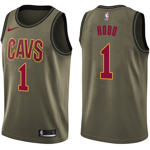 Cleveland Cavaliers #1 Rodney Hood Green Salute to Service Youth Swingman Jersey Youth