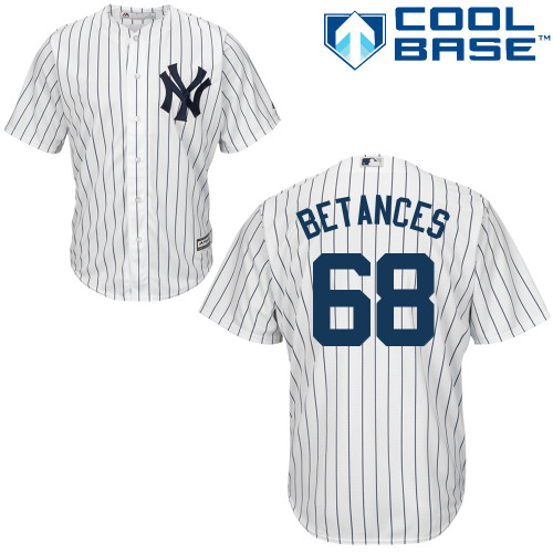 New York Yankees #68 Dellin Betances White Cool Base Stitched Youth Jersey Youth