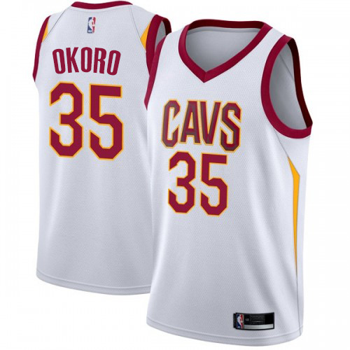Cleveland Cavaliers #35 Isaac Okoro White Youth Swingman Association Edition Jersey Youth