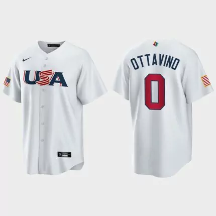 Adam Ottavino New York Mets 2023 World Baseball Classic USA Replica Jersey – White