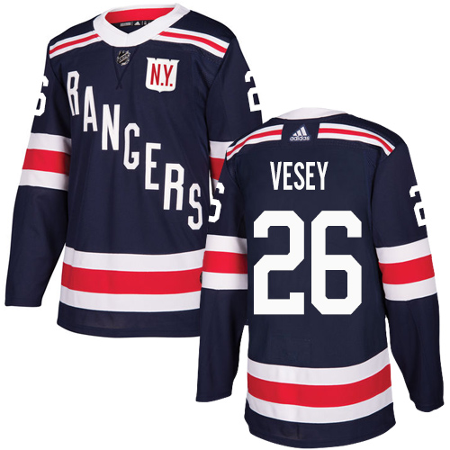 Adidas New York Rangers #26 Jimmy Vesey Navy Blue Authentic 2018 Winter Classic Stitched Youth Jersey Youth