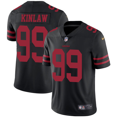 San Francisco 49ers #99 Javon Kinlaw Black Alternate Men's Stitched Vapor Untouchable Limited Jersey Men's