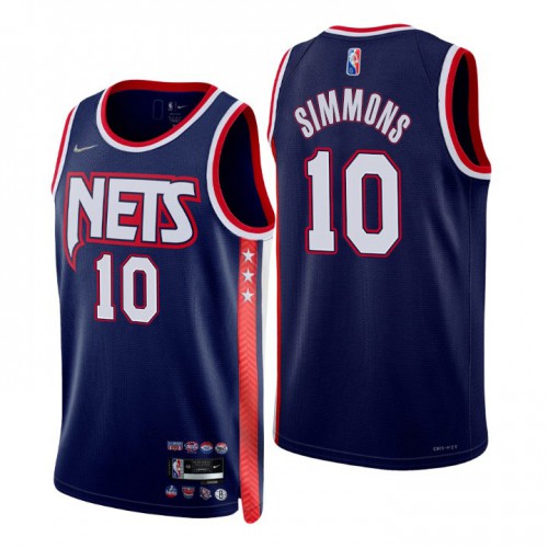 Brooklyn Brooklyn Nets #10 Ben Simmons Womens Navy 2021/22 Swingman Jersey - City Edition Womens