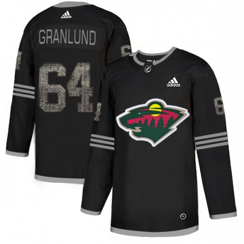Adidas Minnesota Wild #64 Mikael Granlund Black Authentic Classic Stitched Jersey Men's