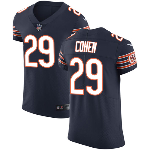 Bears #29 Tarik Cohen Navy Blue Team Color Men's Stitched Vapor Untouchable Elite Jersey