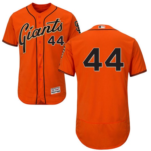 San Francisco Giants #44 Willie McCovey Orange Flexbase Authentic Collection Stitched Jersey Men's