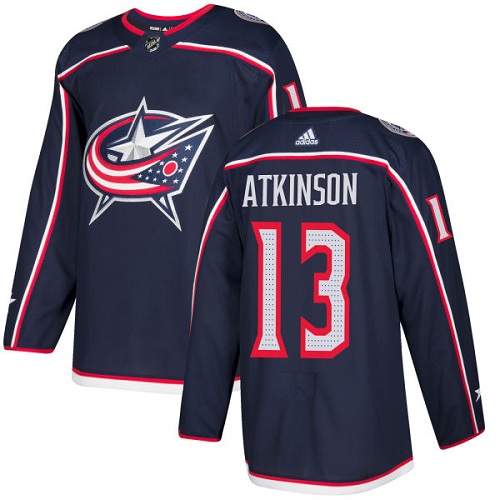 Adidas Columbus Blue Jackets #13 Cam Atkinson Navy Blue Home Authentic Stitched Youth Jersey Youth