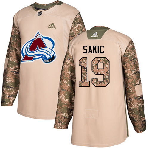Adidas Colorado Avalanche #19 Joe Sakic Camo Authentic 2017 Veterans Day Stitched Jersey Men's