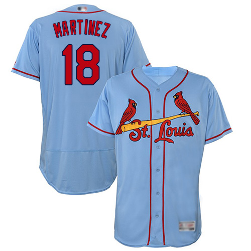 St.Louis Cardinals #18 Carlos Martinez Light Blue Flexbase Authentic Collection Stitched Jersey Men's