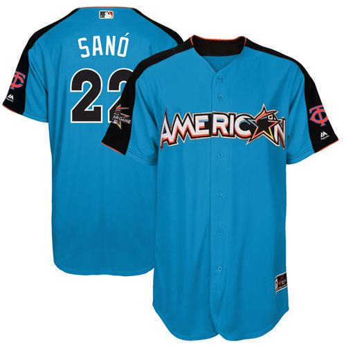 Minnesota Twins #22 Miguel Sano Blue 2017 All-Star American League Stitched Jersey Men's
